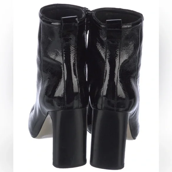 Rag & Bone Black Patent Leather Ellis Booties